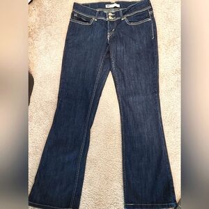 Levi's Stylish Dark Blue Flare Women's Jeans